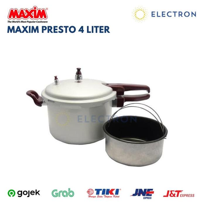 silahkan- Panci Presto Maxim Alumunium Body 20 cm / 4 Liter