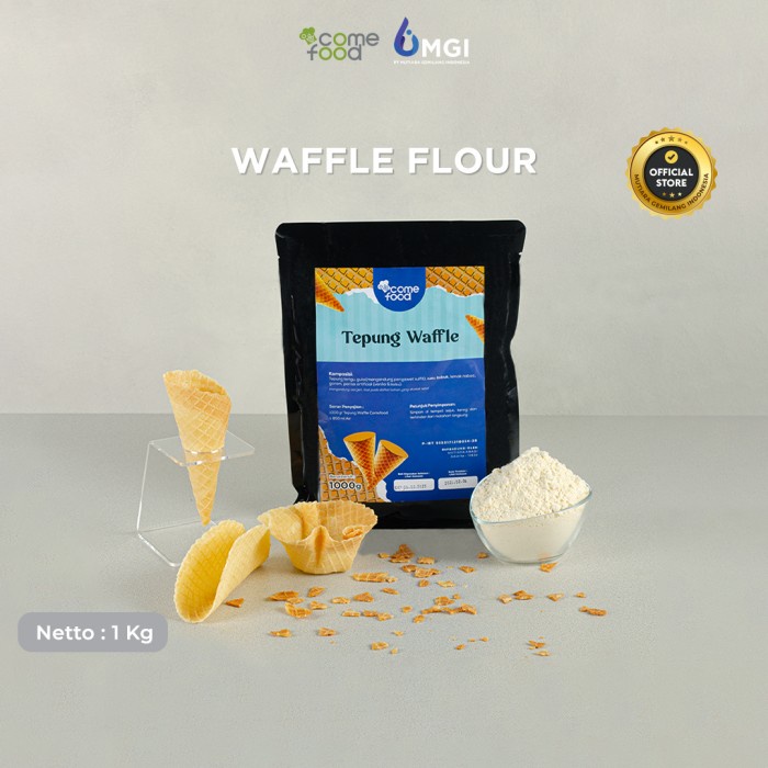 

TERBARU! Premix waffle cone powder / cone es krim / tepung waffle premix 1kg