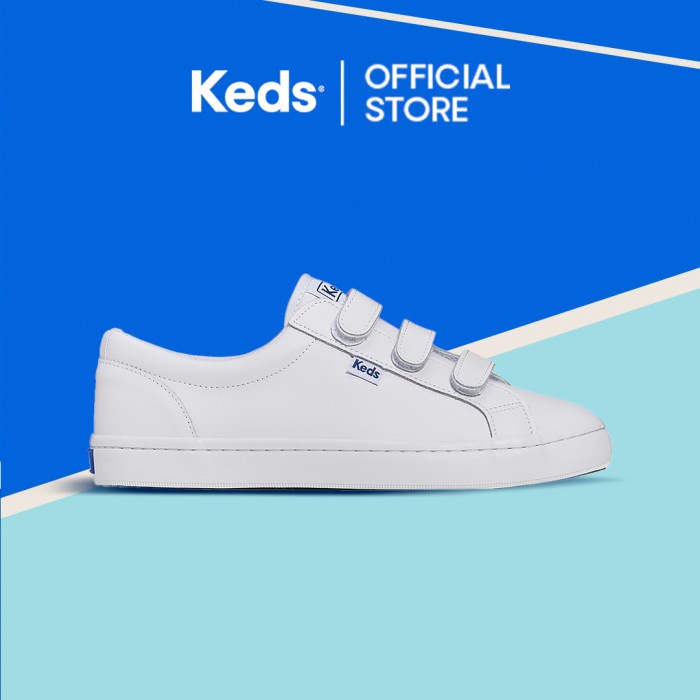 Keds Sepatu Wanita Tiebreak Leather White Wh57616