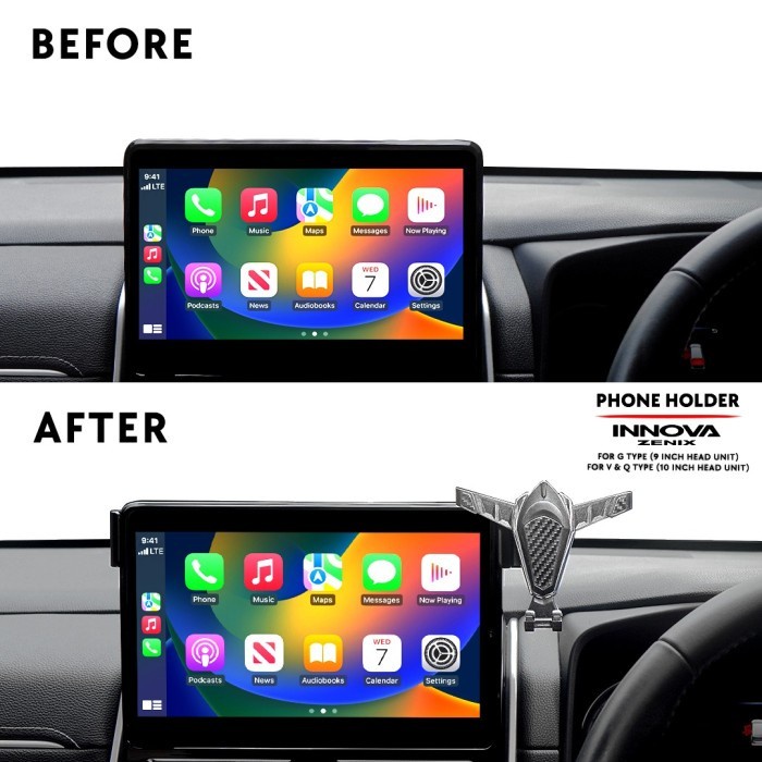 Promo Car Phone Holder Mobil Innova Zenix 2022 2023 Dudukan Hp Otoproject