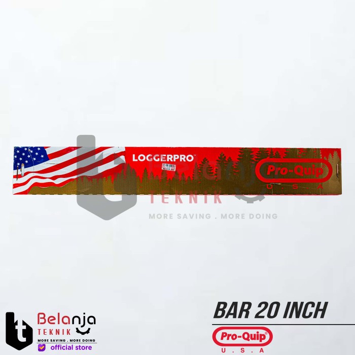 Proquip Bar Laser Baja Gergaji Potong Kayu Chainsaw Chain Saw 20 Inch