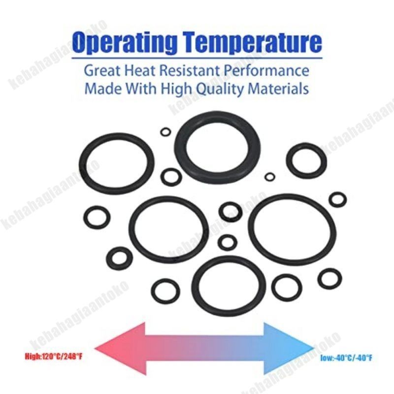 AYOOOLLARIZSS 1200 PCS Sil O Ring Karet Seal O ring PCP Sil Oring Karet Seal Oring 1 Set Sil Oring
