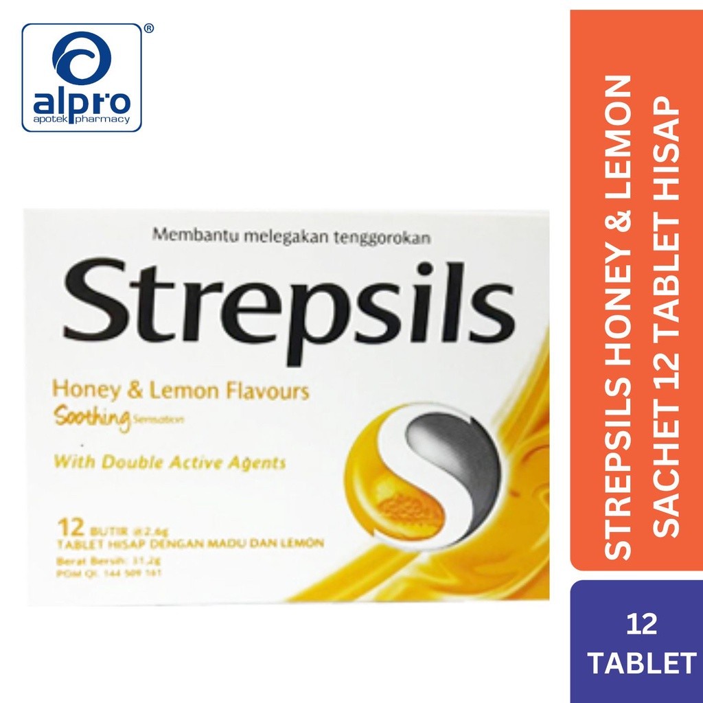 

Strepsils Honey & Lemon Sachet 12 Tablet Hisap