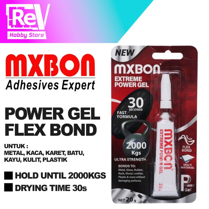

MXBON EXTREME GLUE GEL TYPE LEM SUPER EXTREME