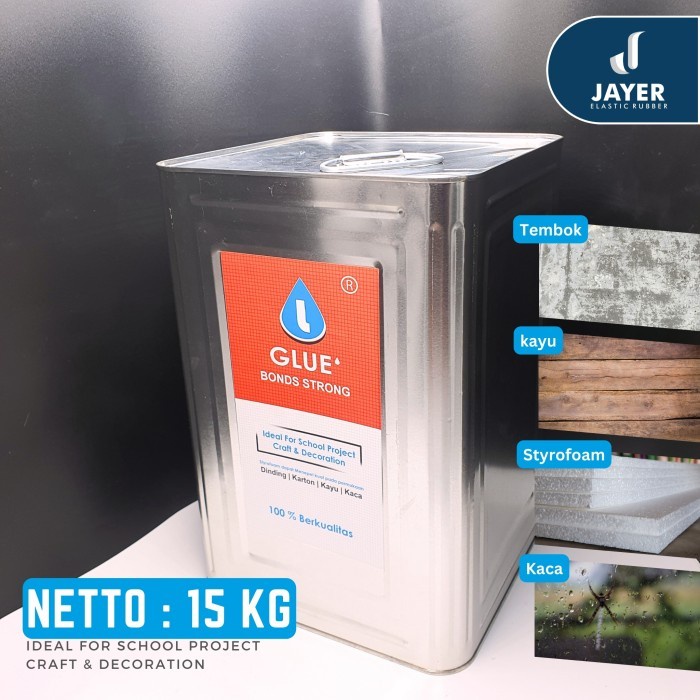 

LEM STYROFOAM L-GLUE PER BLEK ISI 10 LITER