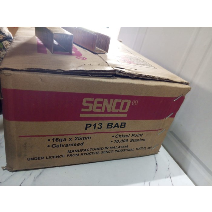 

ISI STAPLES SENCO 16GA X 25MM GALVANISED