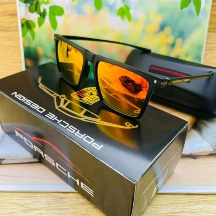 TERLARISSSS  KACAMATA PRIA 2271 LENSA POLARIZED+ANTIRADIASI UV 400 MERAH EYEWEAR
