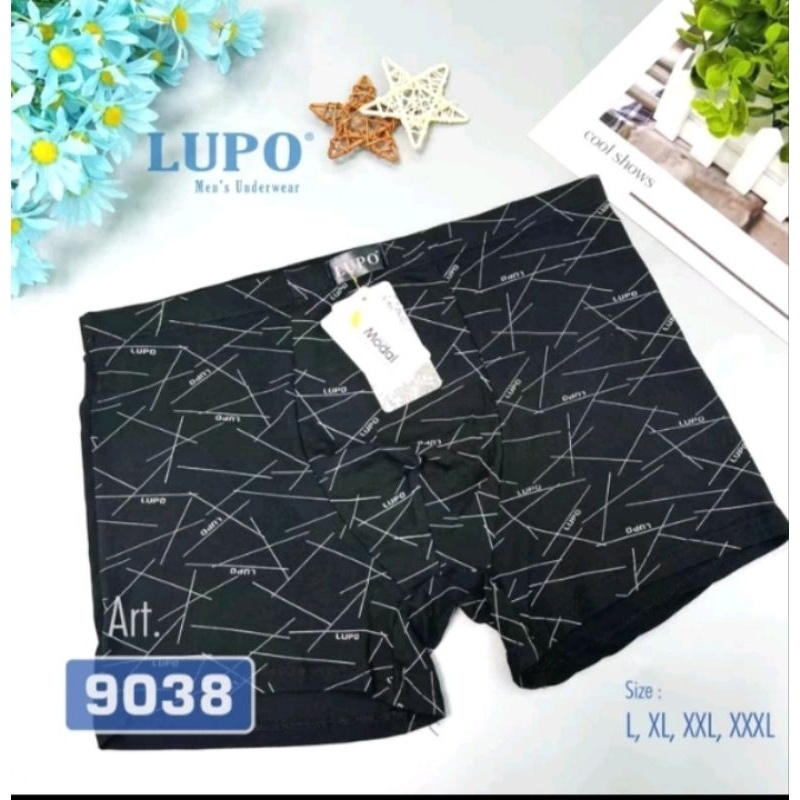 Celana Dalam Pria Boxer Motif Lupo Boxer 3 Pcs Boxer Pria