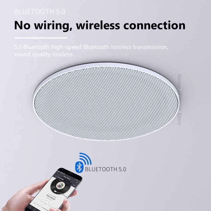 Ceiling Speakers Ceiling Hanging Broadcast Speaker Audio Embedded Sound Column Wireless Bluetooth