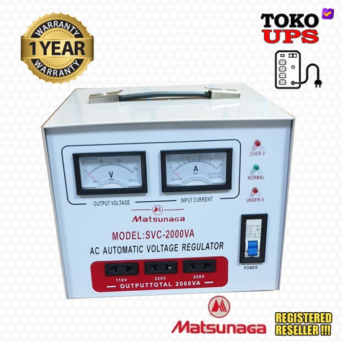Ready Stabilizer Matsunaga SVC-2000VA 2000VA AVR Stavol