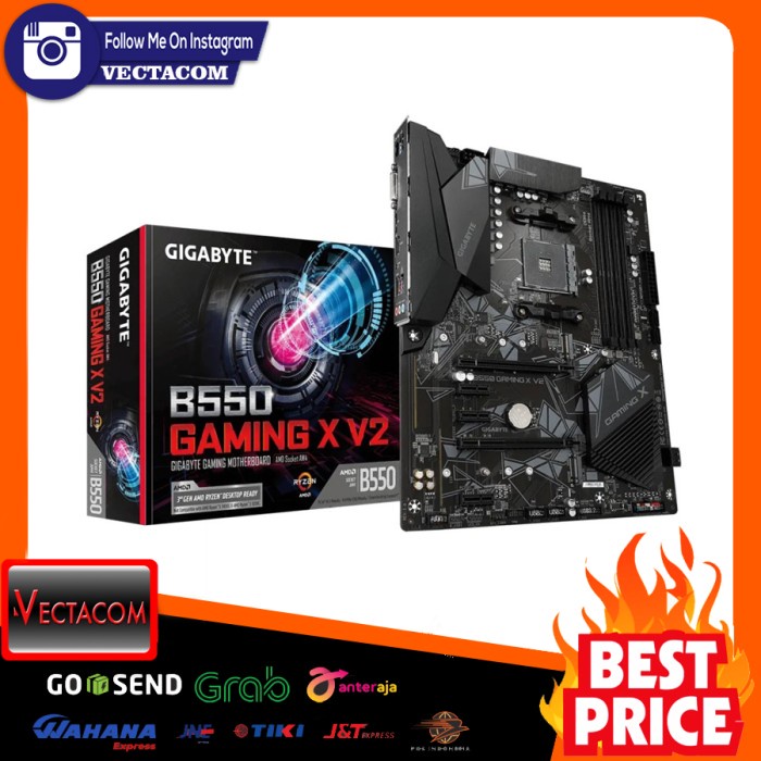 Ready MOTHERBOARD GIGABYTE B550 GAMING X V2 AMD AM4