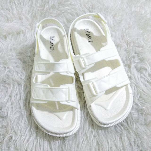 DAD Sandals Tali Wanita Black /White Sendal Jelly Umroh Gunung