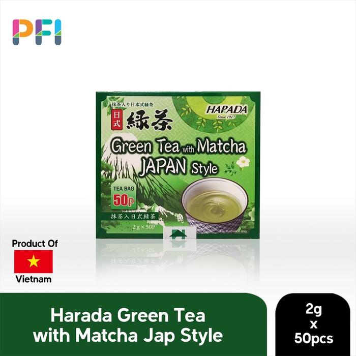 

Harada Green Tea with Matcha Japan Style Box - 50 sachet