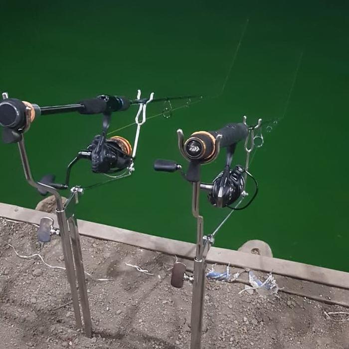 TERLARIS Cagak Pancing Stainless steel Model lipat2