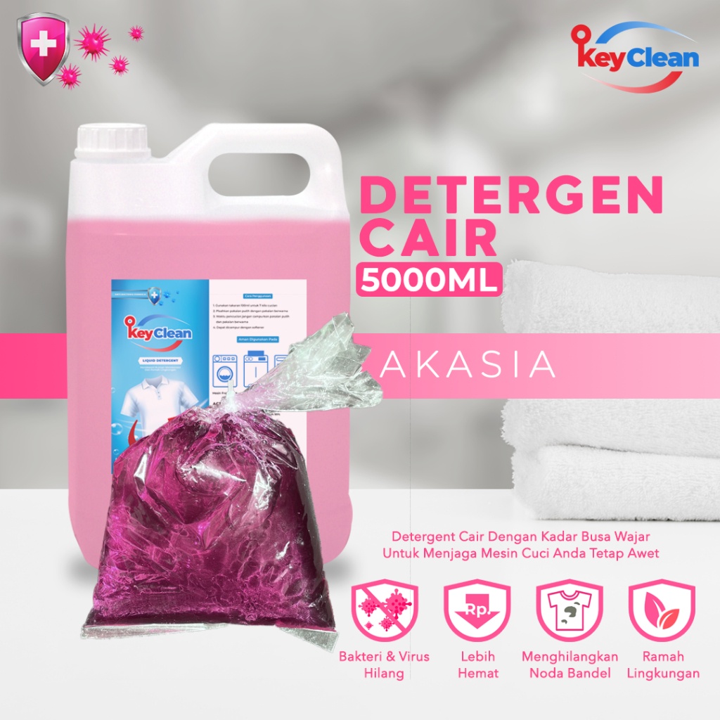 ID BIANG DETERGENT CAIR KEYCLEAN - BIANG SABUN CUCI BAJU 5 LITER