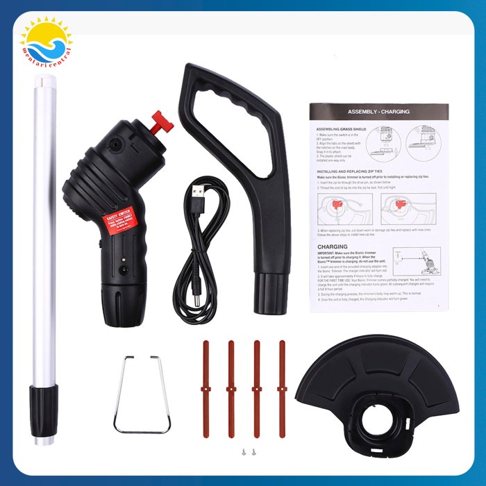 Mesin potong rumput mesin rumput baterai mesin pemotong rumput lipat