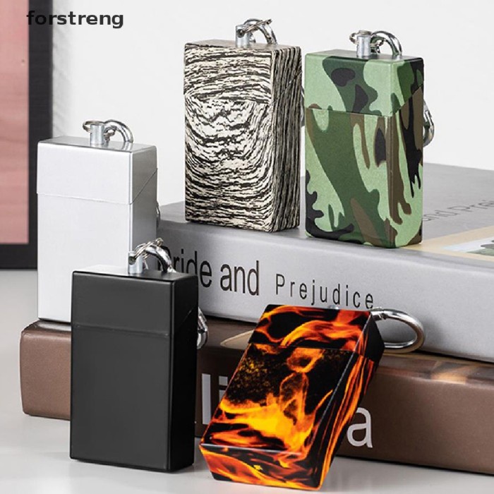 Asbak Mini Portable Bahan Metal Dengan Gantungan Kunci Untuk Travel