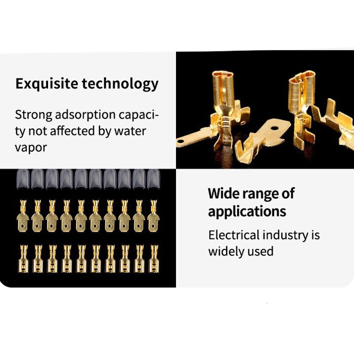 Skun Terminal Gepeng Tembaga Kuningan Soket Skun Kabel Gepeng Male Female