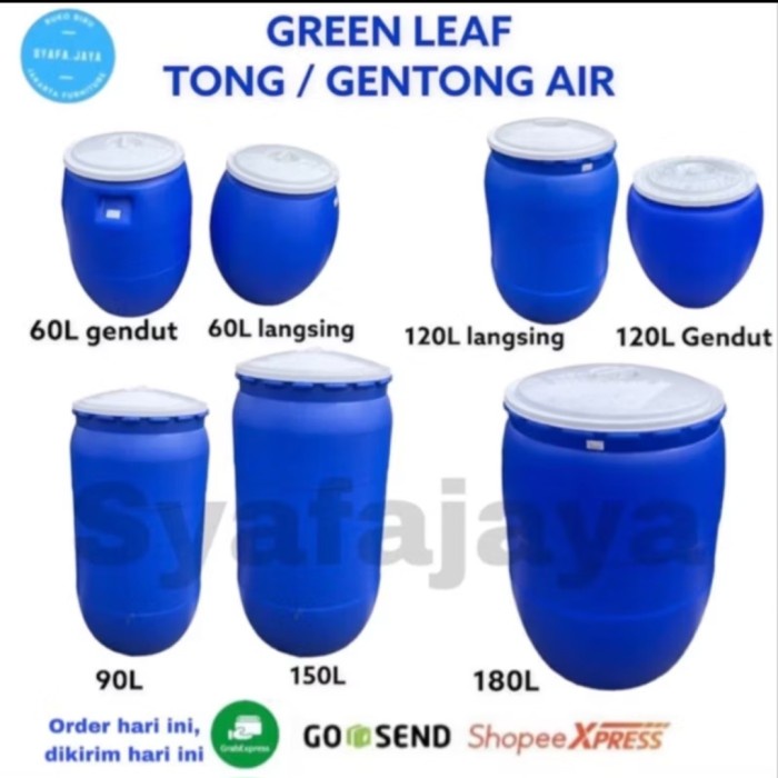 KHUSUS GREEN LEAF TONG AIR / GENTONG AIR / TONG AIR 60-90-120-150-180 LITER