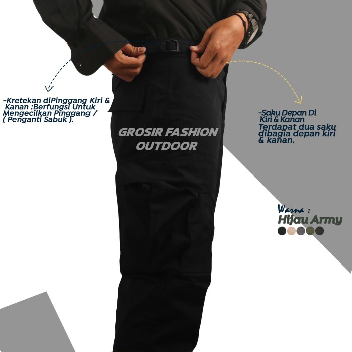 Luno- CELANA LAPANGAN CELANA DINAS POLISI MILITER CELANA SECURITY PDL