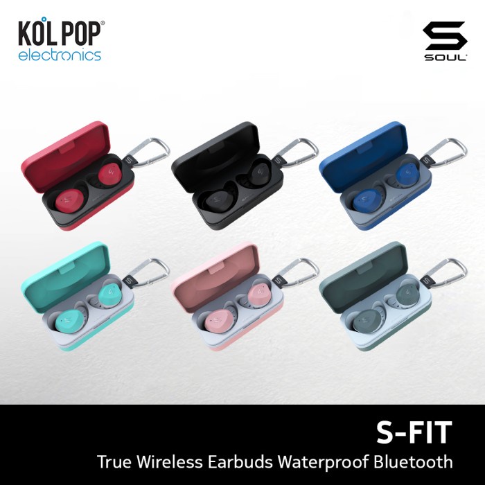SOUL S-FIT True Wireless Earphones Waterproof Bluetooth v. 5.0