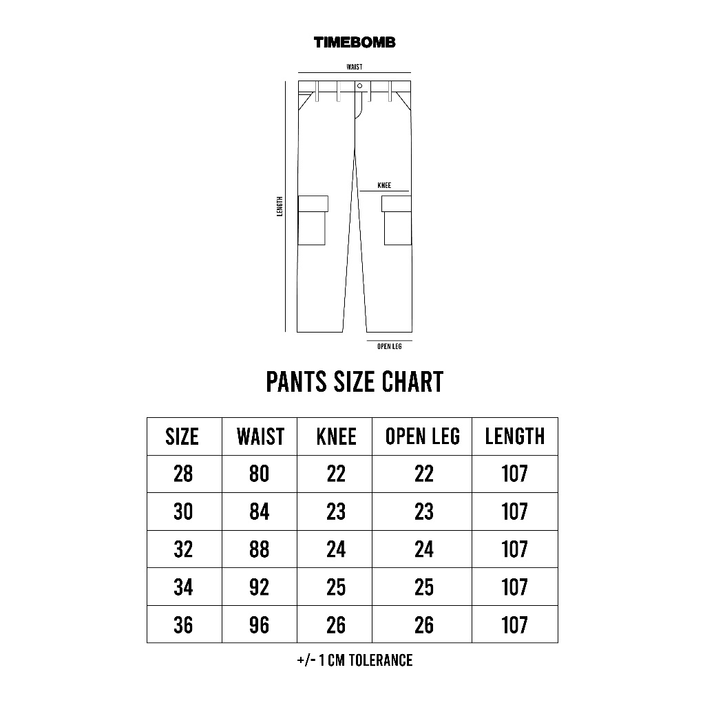 TIMEBOMB = CARPENTER PANTS - Celana Carpenter Reguler Loreng