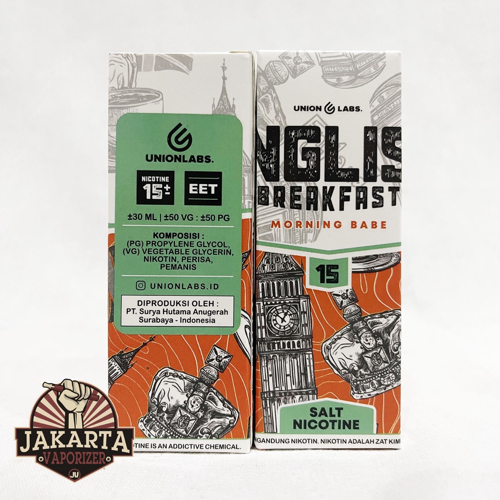 [SALT] ENGLISH BREAKFAST V3 MORNING BABE 30ML 15MG 35MG SALTNIC BY UNIONLABS