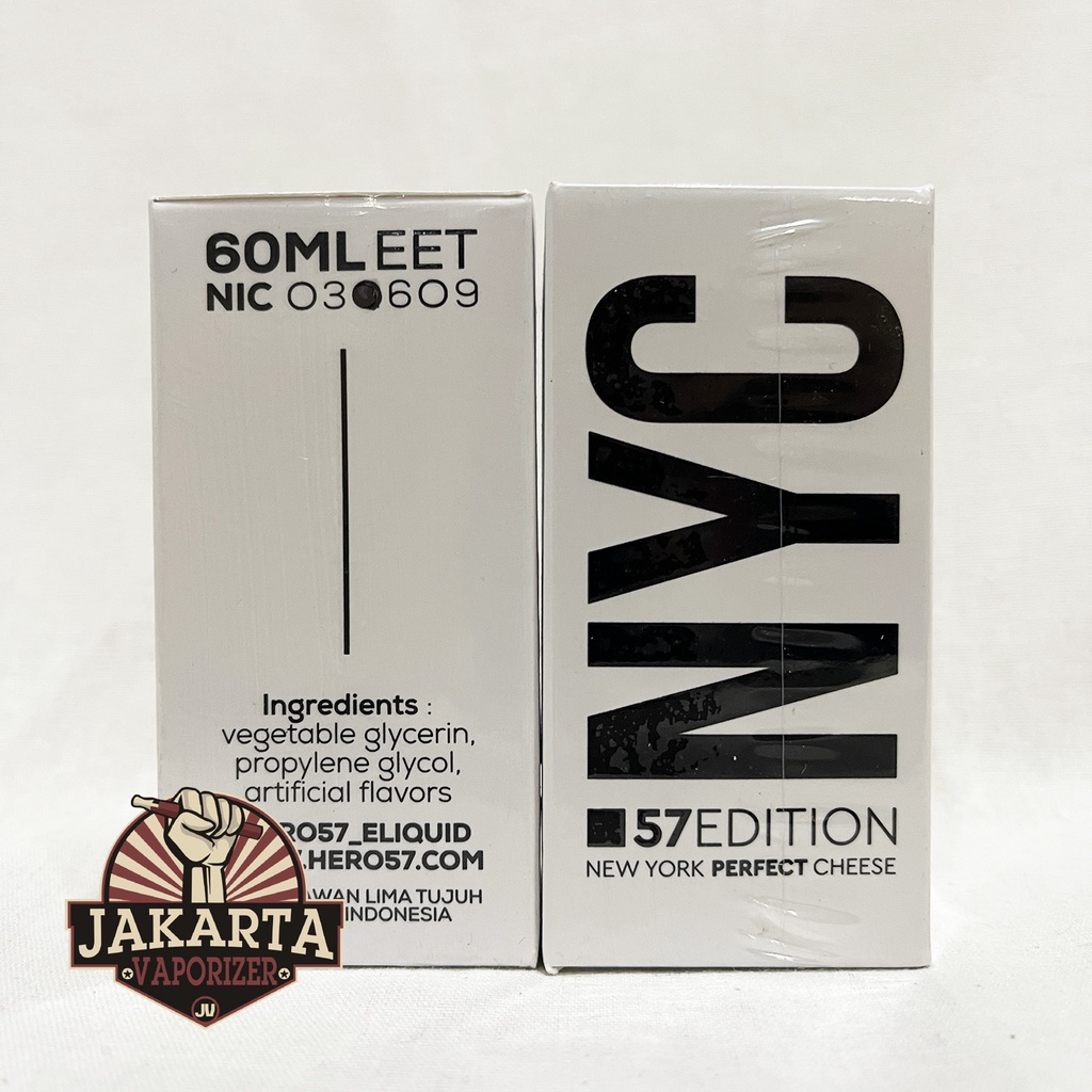 NYC NEW YORK PERFECT CHEESE 60ML 3MG 6MG 9MG R57 BY HERO57 LIQUID VAPOR