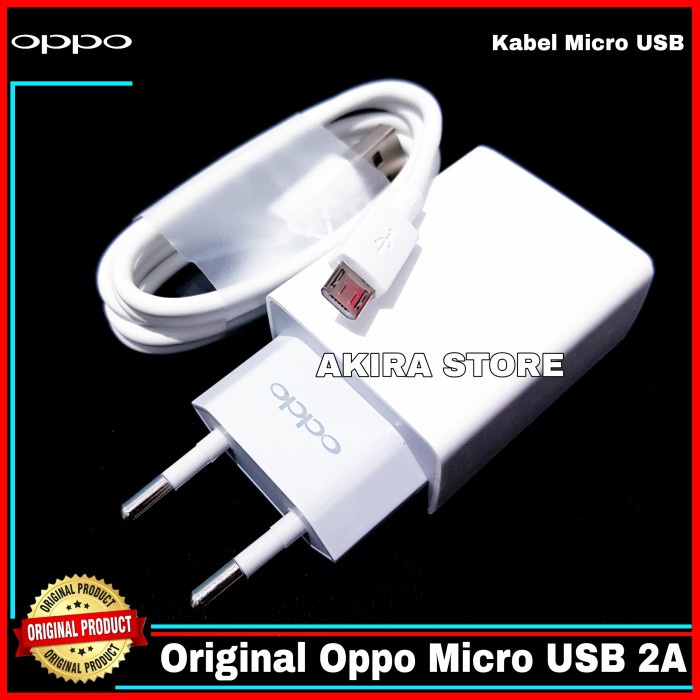 Charger Oppo A12 A31 Original 100% Micro USB 2A Resmi Indonesia