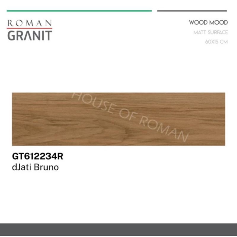 Roman Granit Djati Bruno 60x15 / Roman Granit Djati Beige / Lantai Kayu / Keramik Kayu / Keramik