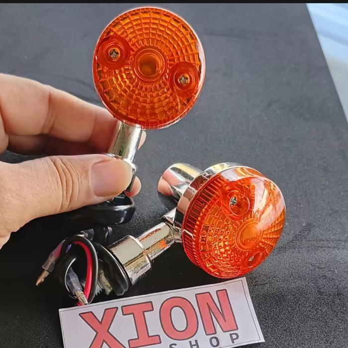 Lampu Sein / Lampu Sen Costom Clasic Variasi Lampu Kuning Pnp Scoopy Carb / C70