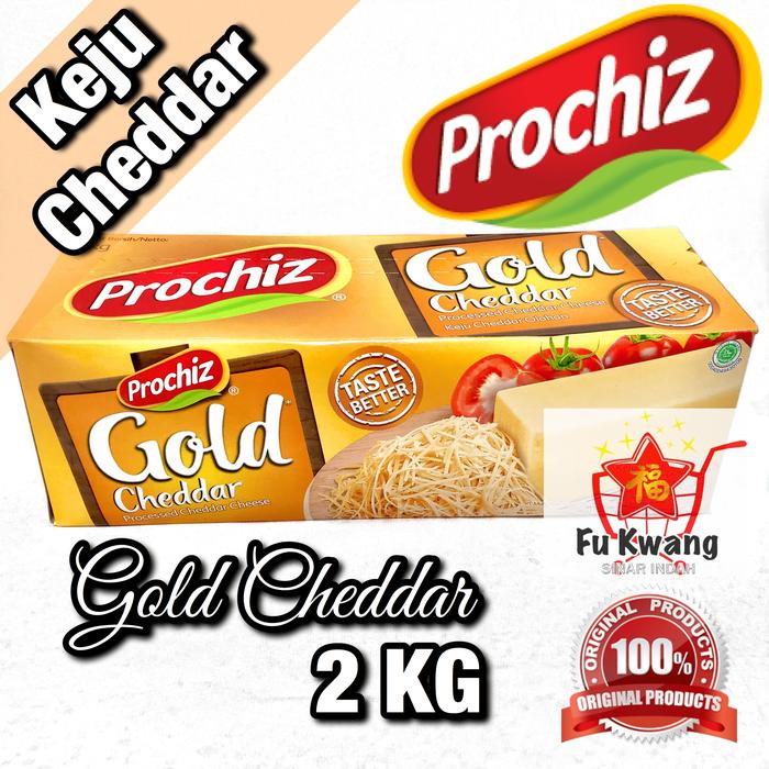 

Keju Prochiz Gold Cheddar Cheese Olahan 2 kg