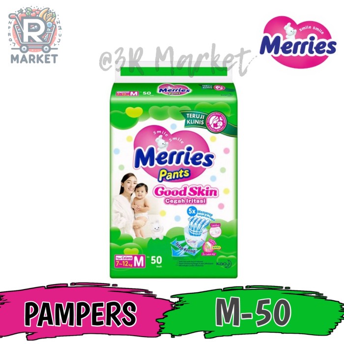 

Merries Pants Good Skin M50 Popok Celana
