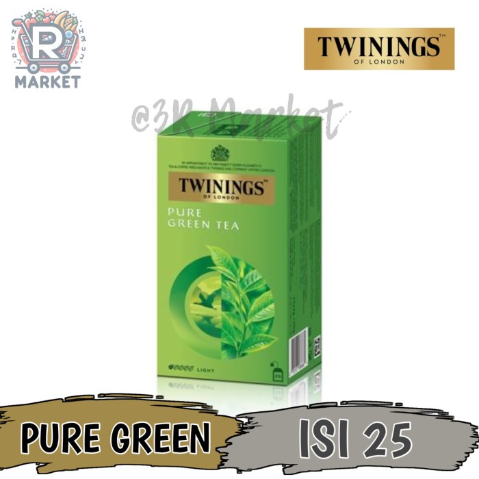 

Twinings Pure Green Tea Teh Celup Isi 25 Tea Bags