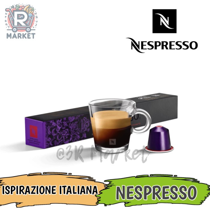 

Nespresso Ispirazione Italiana Firenze Arpeggio Decaffeinato Coffee Capsule / Kapsul Kopi