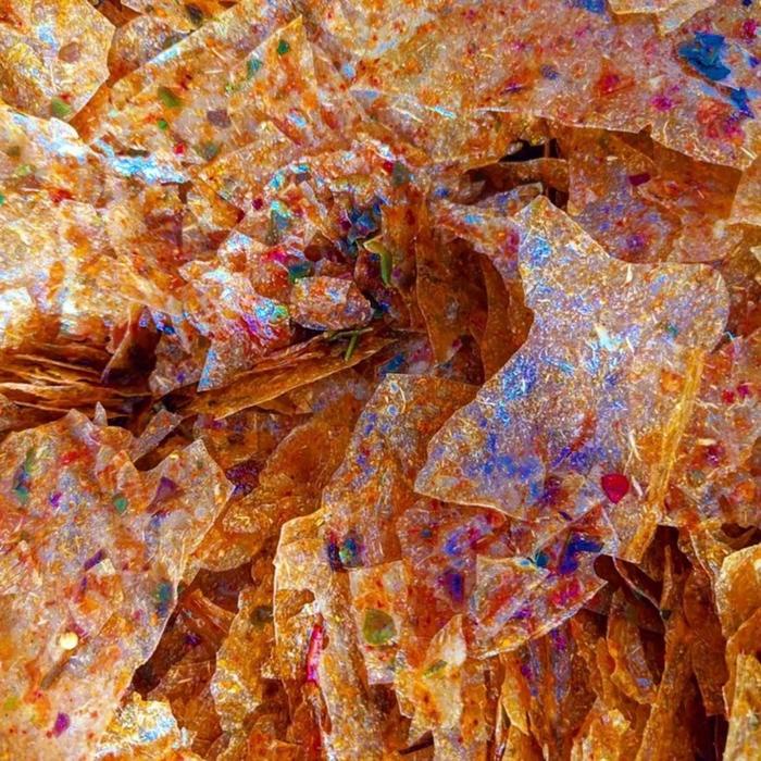 

CG627 500gr - Keripik kaca beledag daun jeruk makanan instan pedas cemilan PROMO