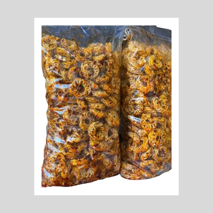 

WN985 Seblak Kerupuk Mawar Pedas Daun Jeruk 1kg kerupuk Rafael Seblak Kering Viral Bandung Cemilan