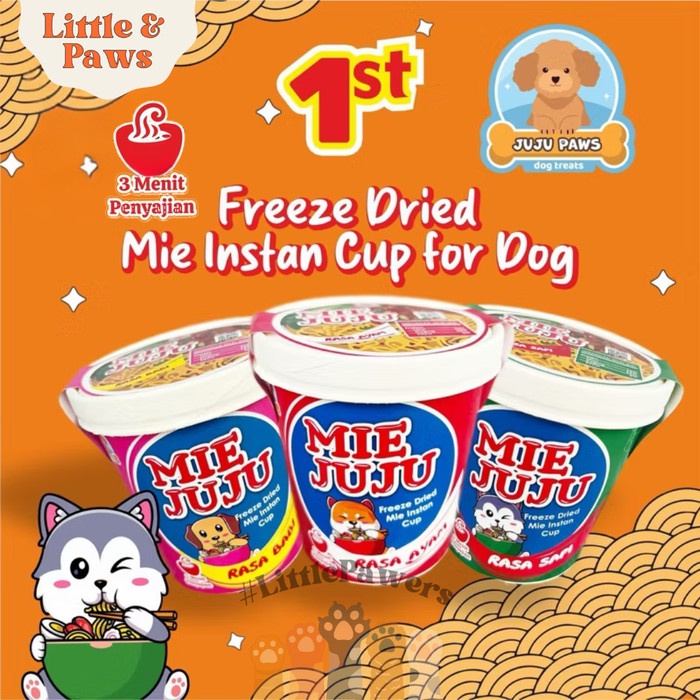 

ZB364 Juju Paws Mie Instan Cup Freeze Dried For Dog Cat Cemilan Anjing Kucing Treats Dog Cat PROMO