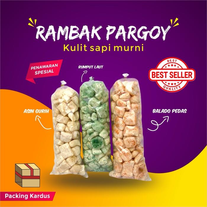 

ZA650 Kerupuk Dorokdok Kulit Sapi Rambak Camilan 1kg - Instan, Jagung, Asin, Food, Pedas, Snack,
