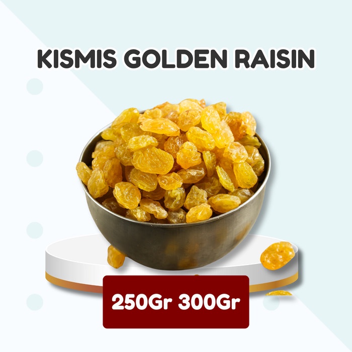 

TERMURAH Kismis Simin Raisins Golden 250Gr 300Gr & 500Gr Anggur Kering Simin Raisin Keemasan Murah