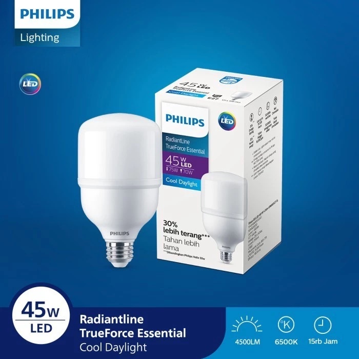 Philips LED 45W Putih 6500K Lampu Bohlam 45 20 Watt RadiantLine Bulb