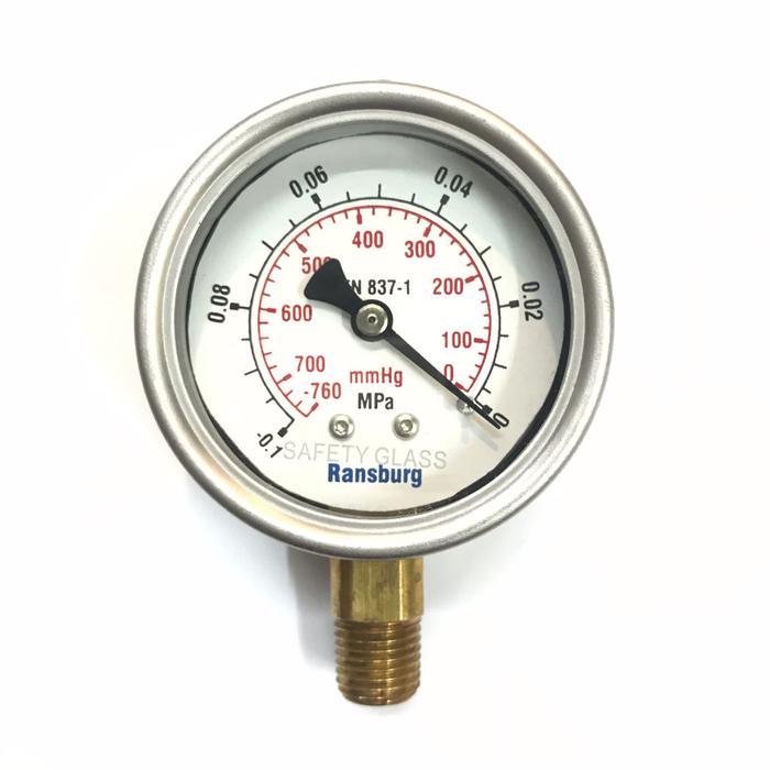 Vacuum gauge -0,1mpa -760mmhg ransburg