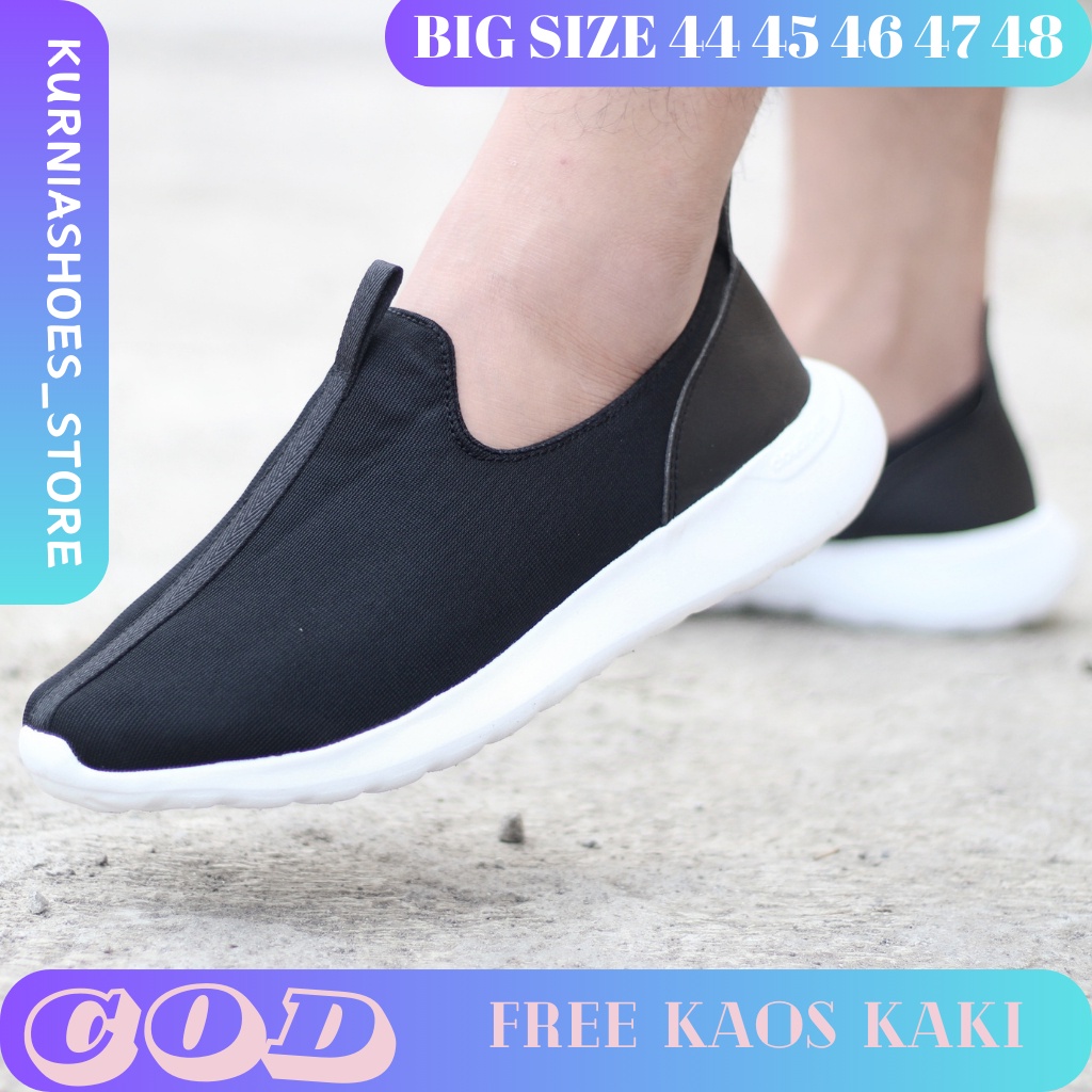 [ Big Size 45 46 47 48 49 50 ] Sepatu Pria Ukuran Besar Sepatu Casual Pria Slip_on Sepatu Olahraga