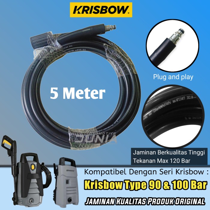 selang Hose Krisbow high pressure 90 Bar & 100 bar 10 meter Original