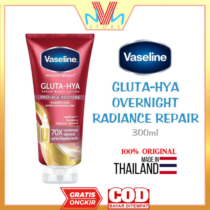 Vaseline Gluta-Hya Pro Age Restore 300Ml Original Thailand