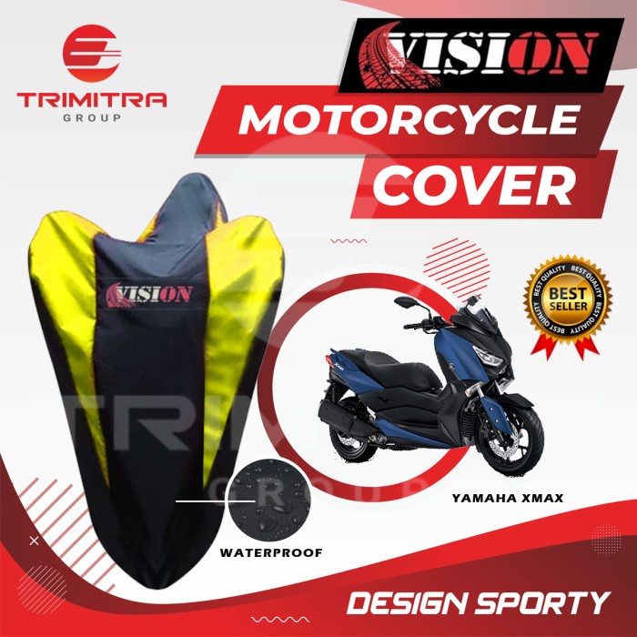 Sarung Motor XMAX / Cover Penutup Motor Warna Anti Air Merk VISION