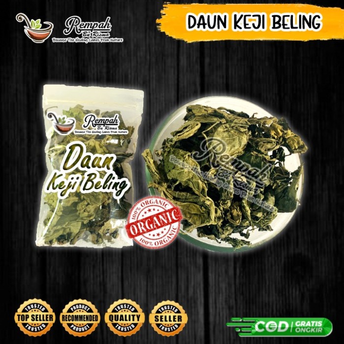 

TERMURAH!! DUAUN KEJI BELING KERING - DAUN PECAH BELING KERING