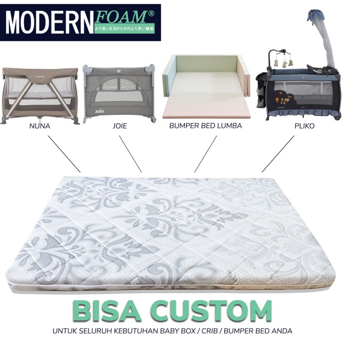 Terbaru! Matras Bayi / Kasur Bayi / Mattress Baby Box Modernfoam Empuk Biru Merah