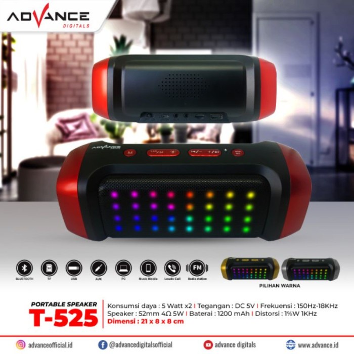 *#*#*#] Speaker Portable Advance T-525 Bluetooth Music Box