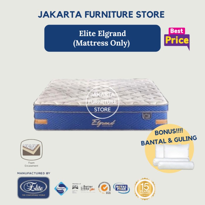 Promo Springbed Elite Elgrand Uk. 180x200 ( Hanya Kasur )